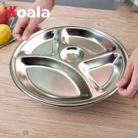 ราคา KOALA ถาดหลุม ถาดอาหาร ถาดหลุมสแตนเลส 5 ช่อง ขนาด 32 cm (40503045289)