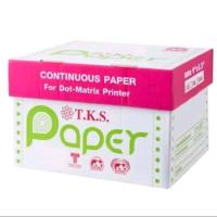 ราคา กระดาษต่อเนื่อง 2ชั้น ขนาด 9×5.5 คาร์บอนสีดำแทรกกลาง กระดาษสีขาว จำนวน 2,000ชุด (กล่องชมพู) (5800567030)