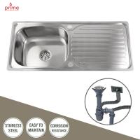 ราคา PRIME ซิงค์ล้างจาน อ่างล้างจาน สแตนเลส (1 หลุม 1 ที่พัก) SC-1-9643 (14136396984)