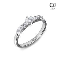 ราคา Zilvy - แหวนหญิงเพชรน้ำร้อย 0.22 กะรัต (GR1103) (2927129874)