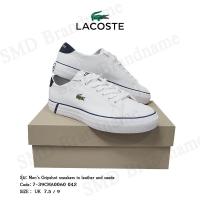ราคา Lacoste รองเท้าผ้าใบชาย รุ่น Men's Gripshot sneakers in leather and suede Code: 7-39CMA0060 042 (17160838271)
