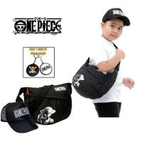 ราคา One piece mokiwara luffy กระเป๋าสะพายข้างเด็ก กระเป๋าสะพายข้างเด็กพิมพ์ลายตัวอักษร (27783082244)