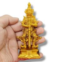 ราคา ALN888ท้าวเวสสุวรรณ วัดจุฬามณี รุ่นพุทธศิลป์ ปี2563 เนื้อนวะโลหะสีทอง 4นิ้ว เป็นท้าวเวสสุวรรณที่มีความงดงามมากปลุกเสกแล้ (22045228704)