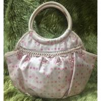 ราคา กระเป๋าผ้าทรงถือ. แบรนด์แท้ญี่ปุ่น SAVOY #มือ2 (1839768736)