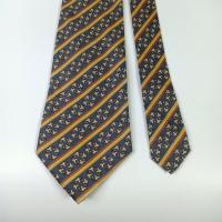 ราคา เนคไทมือสอง Jim Thompson Men's Silk Tie Elephant Print Striped Made in Thailand (41264025655)