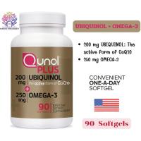 ราคา Qunol Plus UBIQUNOL 200 mg + Omega-3 250 mg 90 Softgels ของแท้จากอเมริกา (29504866516)