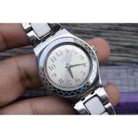 ราคา นาฬิกา Vintage มือสองญี่ปุ่น sweth AG 2007 Silver Dial ผู้ชาย ระบบ Quartz Swiss Made ทรงกลม 34mm ใช้งานได้ปกติ (27618149502)
