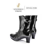 ราคา Udomagg&Findig อุดมเอก ฟินดิจ รองเท้าหนังแท้ผู้หญิงบู๊ทหุ้มข้อ รหัส LH765 (28602322184)