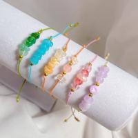 ราคา ข้อมือลูกปัดหินสีพาสเทล (เชือกถัก) (26878939011)
