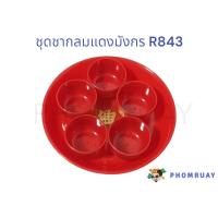 ราคา ชุดชากลมแดงมังกร R843 1ชุดมี 5 ใบ เป็นลายมังกร ใช้สำหรับใส่น้ำชา ไหว้ถวายเจ้า หรือเทศกาลจีนต่างๆ (28165881154)
