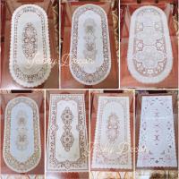 ราคา ผ้าปูโต๊ะ 40x92 ซม. PVC TOWA JAPAN ลูกไม้ลายดอกไม้นูน 3D - [TYPE 1] (41413507215)