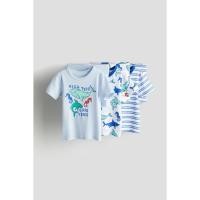 ราคา H&M(เอชแอนด์เอ็ม) ชุดนอนผ้ายืดแพ็ก 3 ตัว เด็กผู้ชาย 1160578_1 (29604411237)