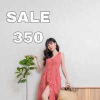 ราคา FLAT2112 FT275 : LINEN ON TOUR DRESS สี Coral Red (5209604606)