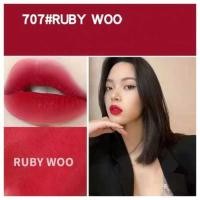 ราคา Retro Matte ลิปสติกM.A.C Lipstick #707 Ruby Woo ลิป พร้อมกล่องและถุงแบ (28103031723)