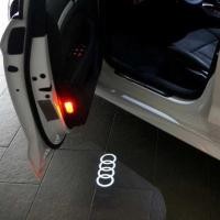 ราคา LED ประตูไฟรถยนต์แสงเลเซอร์เงาโลโก้ สำหรับ Audi โปรเจคเตอร์ เช็ต2ชิ้น / ติดตั้งง่าย / Courtesy door TUNING lights (3227647449)