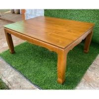 ราคา FurDIY โต๊ะวางพระไม้สัก 65x80สูง35ซม. ฐานวางโต๊ะหมู่บูชา สำหรับหมู่7หน้า7 สีไม้สักน้ำตาลเก่าด้านเงาโชว์ลายไม้ SUKP-210 (28061039223)