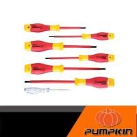 ราคา PUMPKIN ชุดไขควงแฉกแบน7ตัว/ชุด VDE1000V PROVDE-IS7S (10750548275)