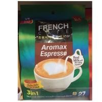 ราคา French Cafe เฟรนช์คาเฟ่ อโรแม็กซ์ เอสเพรสโซ่ 3 in 1 เข้มข้น ถึงใจ หวานกำลังดี 27 ซอง (3503534820)