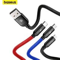 ราคา สายชาร์จ Baseus 3 หัว หุ้มด้วยสาย 3-in-1 สําหรับ PHONE MODELS (40311743748)