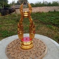 ราคา ขาตั้งตาลปัตรแกะสลักรูปพญานาคขนาดมาตรฐาน (6277902032)