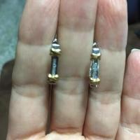 ราคา ต่างหูเพชรทรงเหลี่ยม (1669612644)