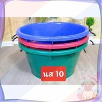 ราคา ส่งจากไทย กะละมัง น.ส. ตรางู เบอร์ 10 ความจุ 58 ลิตร กะละมังตรางู กะละมัง นส10 มีหูหิ้วเหล็ก (40173315890)