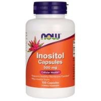 ราคา อิโนซิทอล NOW Foods, Inositol Capsules, 500 mg, 100 Veg Capsules (13499293840)