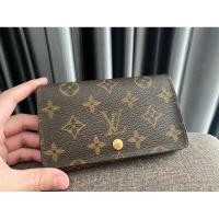 ราคา กระเป๋า LV ลาย monogram กระเป๋าสตางค์ LV มือ2 ของเเท้100% (22587426566)