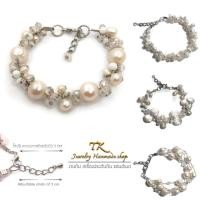ราคา สร้อยข้อมือมุกน้ำจืดแท้ กำไลมุกแท้ (10900054636)