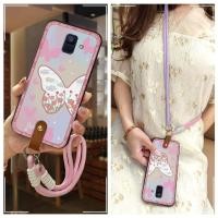 ราคา SAMSUNG กันน้ํานุ่มกรณีเคสโทรศัพท์สําหรับSamsung Galaxy A6/A6 2018 สร้อยคอCrossbody Lanyardป้องกันฝุ่นแฟชั่นการออกแบบการ์ตูนกันกระแทกAnti-knock Graffiti Dirt-ทนTPUซิลิโคน (43574927388)
