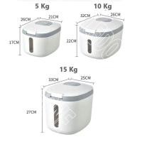 ราคา LD 15Lกล่องเก็บข้าวสาร Rice storage bucket กล่องใส่ข้าวสาร ที่เก็บข้าวสาร ถังเก็บข้าวสาร กล่องเก็บอาหารแห้ง (28954991821)