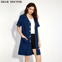 ราคา Baking Su [110,000 คนคอลเลกชัน] Dear Hospital Beauty Salon เสื้อผ้าทํางานหญิง High-End Beautician Health Center Physiotherapist Skin Management White Coat ฤดูร้อน (29882155103)