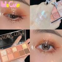 ราคา [แนะนํา] 10 สี Shiny Matte Eyeshadow Palette Kit / Glitter Pigment Eye Shadow Palette / Waterproof Metallic Diamond Shiny Shimmer Eyeshadow / Facial Makeup Palette (25393829515)