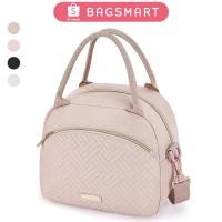 ราคา BAGSMART กระเป๋าใส่กล่องข้าว มีฉนวนกันความร้อน แบบพกพา กล่องเก็บอาหาร ชุดกล่องข้าว กล่องอาหารแก้ว สําหรับผู้หญิง (27953934063)