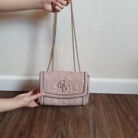 ราคา ใหม่ 2in1 กระเป๋าสะพายข้างผู้หญิง GUESS Wave Pink mini party Bag cross body (25187476344)