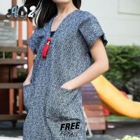 ราคา [A02] เสื้อเดรสผ้าฝ้าย ชุดเดรสพื้นเมือง เสื้อทรงแม้ว ใส่นุ่มสบายไม่ร้อน (5674928459)