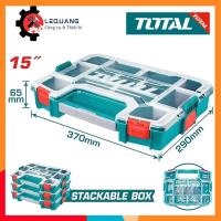 ราคา กล่องเก็บของส่วนประกอบพลาสติก 12 - 15 นิ้ว TOTAL TPBX1121 - TPBX1151 พร้อมล็อคพลาสติก วัสดุพลาสติก PP กล่องซ้อน (29486790271)