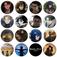 ราคา Attack on Titan Anime Badge เข็มกลัดการ์ตูนทําด้วยมือ Eren Levi Armin Arlert Erwin Lapel Pin กระเป๋าเป้สะพายหลังหมวกกระเป๋าตกแต่ง (28543187963)