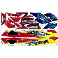 ราคา สติ๊กเกอร์แดชใหม่ DASH NEW ปี 2001 ติดรถสีแดง เฟรมรถ กรอบรถ ชุดสี (5845714012)