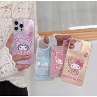 ราคา Prettyz Sanrio เสือดาว Hoody Y2K เคสไอโฟนน่ารัก เคส iPhone 16 15 14 13 12 11 (26630475825)