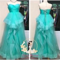 ราคา ราคาพิเศษชุดราตรี/ชุดแต่งงาน/ชุดออกงาน มือสองสภาพดีมาก สีเขียว (2901404108)
