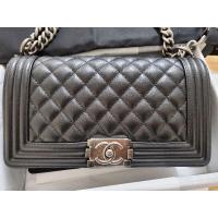 ราคา New Chanel Boy 10” Black Caviar Rhw (10361914197)
