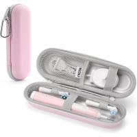 ราคา แปรงสีฟันไฟฟ้ากระเป๋าเดินทางสําหรับ Oral-B Pro/iO, Philips Sonicare/Aquasonic, Oral B สําหรับหัวแปรงและอุปกรณ์เสริม, แปรงสีฟันแบบพกพา Hard Carry Bag กันน้ํา PU (43674979023)