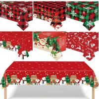 ราคา Antat ผ้าปูโต๊ะคริสต์มาส, Bronzing Snowman Snowflake ผ้าปูโต๊ะแบบใช้แล้วทิ้ง, การ์ตูนพลาสติกแบบใช้แล้วทิ้งตกแต่งโต๊ะผ้าคลุมโต๊ะคริสต์มาส (28919804159)
