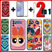 ราคา 2 IN 1 For Cherry Mobile Aqua S10 Pro Case with Tempered Glass Ceramic Screen Protector Powerpuff Girls (41762397552)