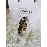 ราคา Chanel premier watch sz XL หายากมากกกก ข้อมือ 16 - 17.5 cm. มีแค่รอยขนแมวทั่วไปเองครับ มือ2 ของแท้‼️ (28422550540)