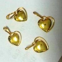 ราคา จี้ทองคำแท้ 9k (37.5% ทอง) รูปหัวใจน่ารักมากคะ ตอกโคชหลังหัวใจ (230945953)