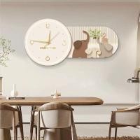 ราคา นาฬิกาตกแต่งร้านอาหารนาฬิกาติดผนังภาพจิตรกรรมฝาผนังหรูหรา (43611746770)