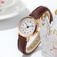 ราคา นาฬิกาข้อมือควอตซ์ลําลอง สายหนัง ขนาดเล็ก สําหรับผู้หญิง (25821427677)