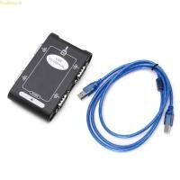 ราคา 9pin USB 2.0 to 4 ports RS232 Serial DB9 COM Controller Connectors Adapter Hub (27240559685)